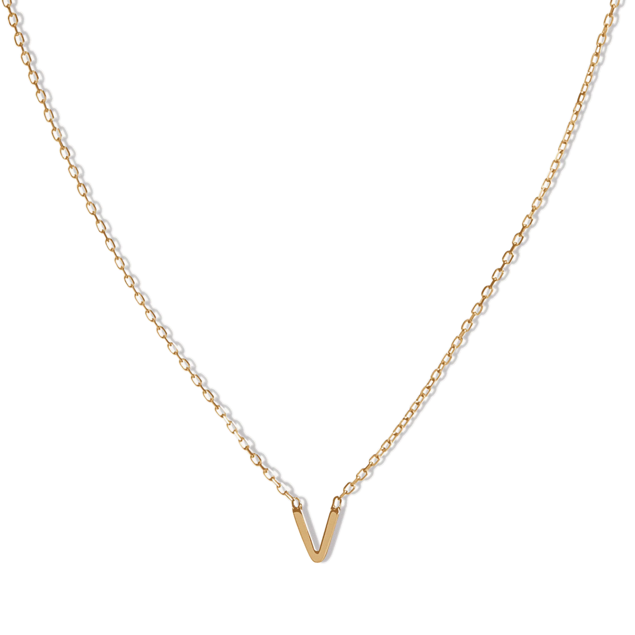 14k Initial Necklace