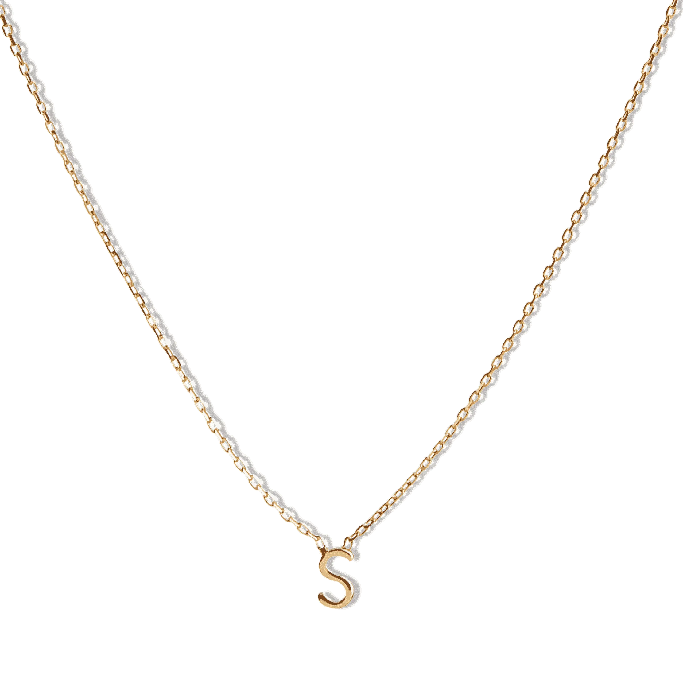 14k Initial Necklace
