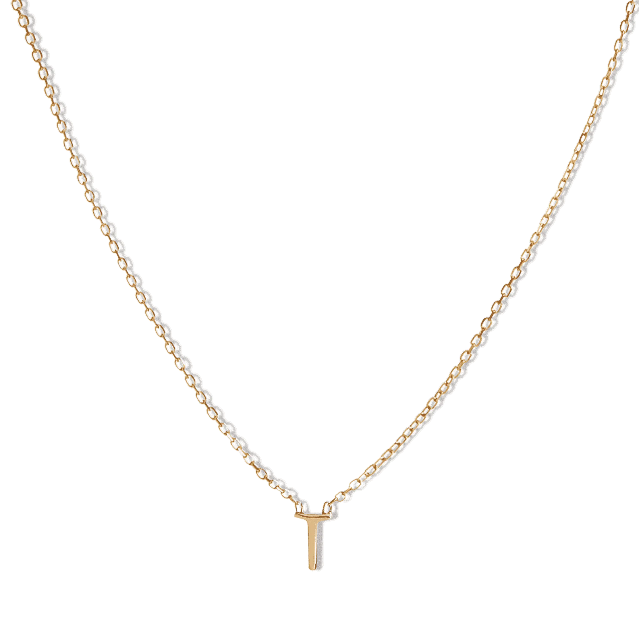 14k Initial Necklace
