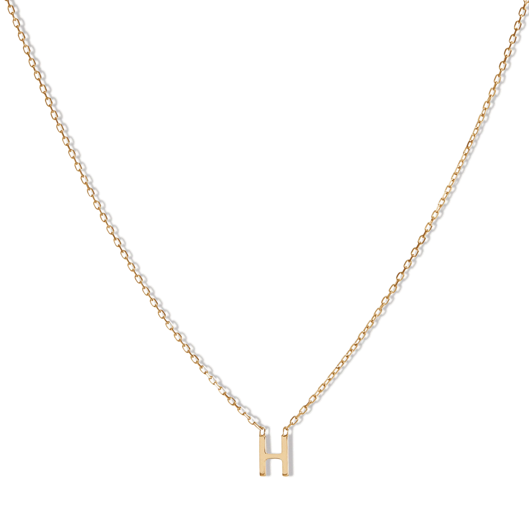 14k Initial Necklace