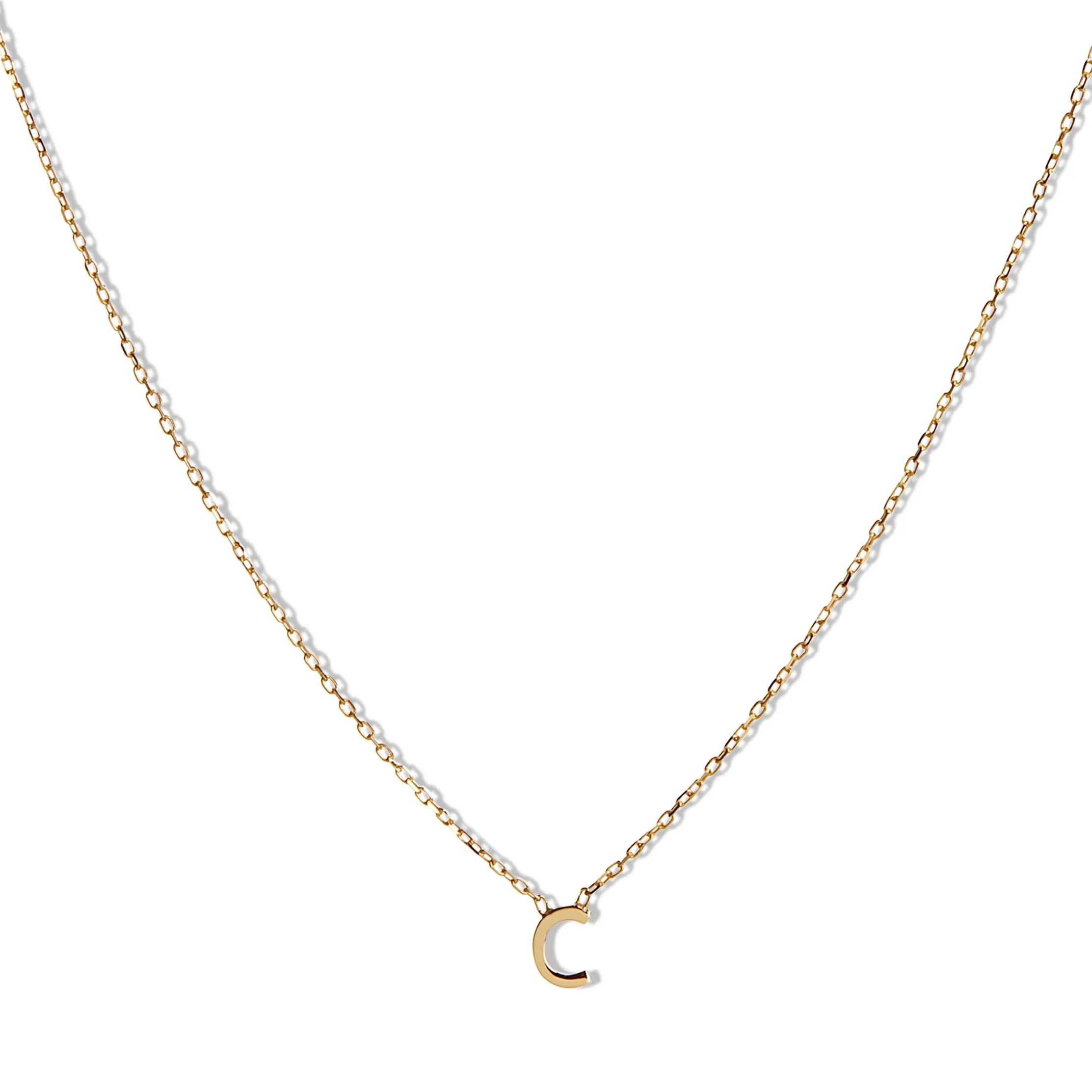 14k Initial Necklace