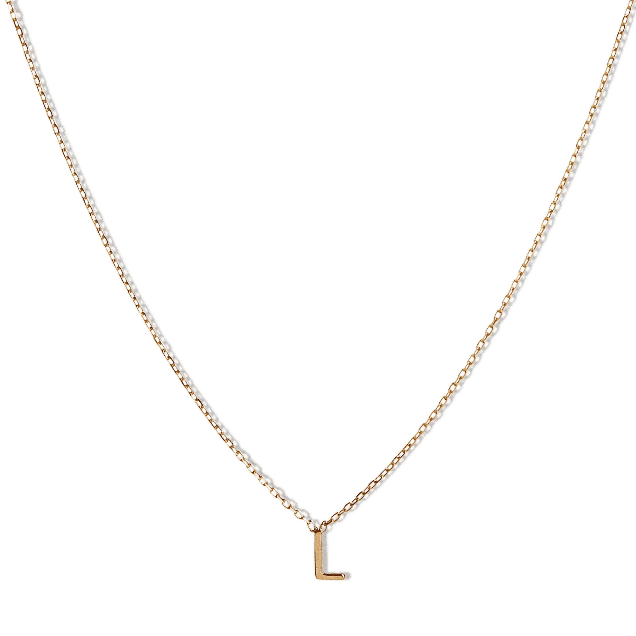 14k Initial Necklace