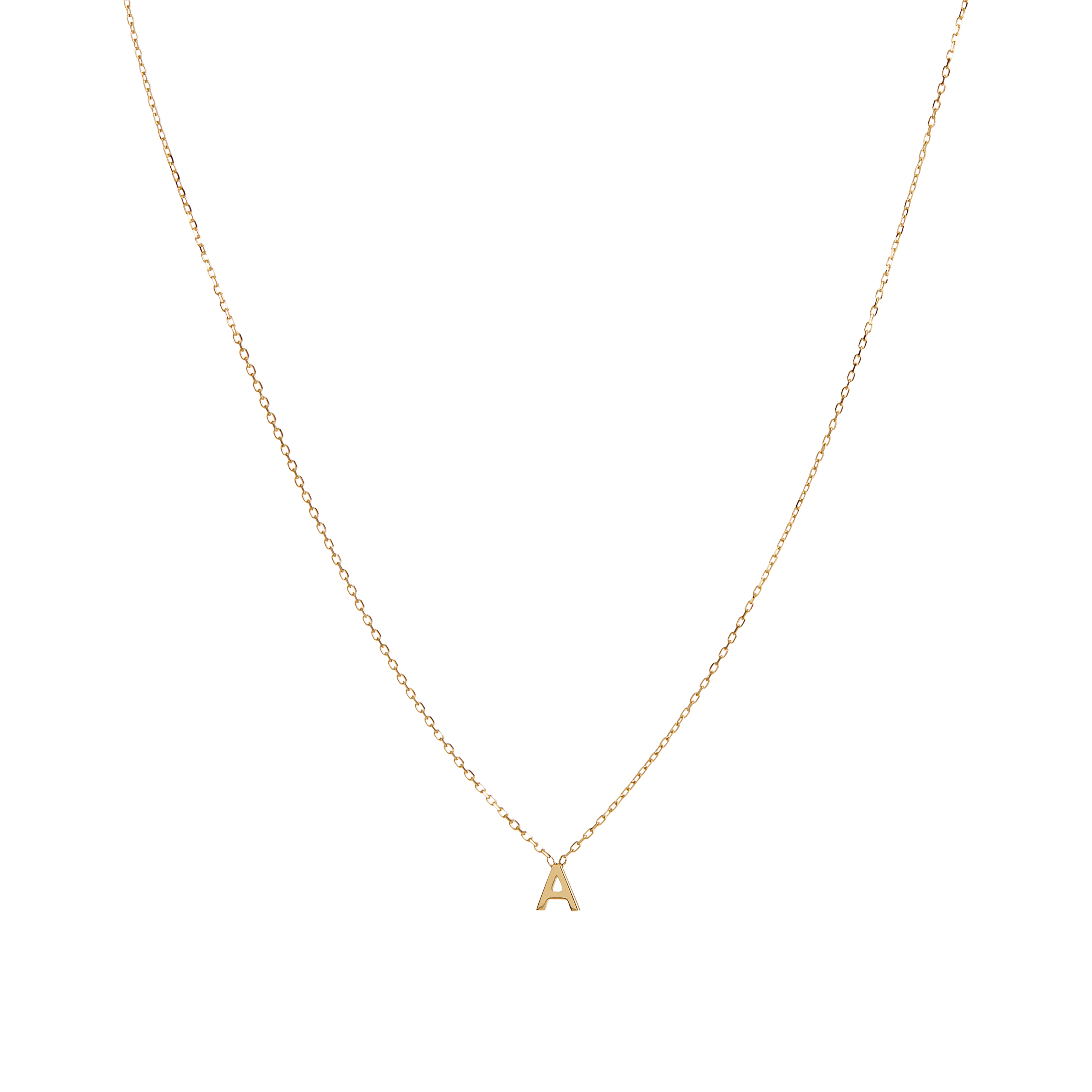 14k Initial Necklace