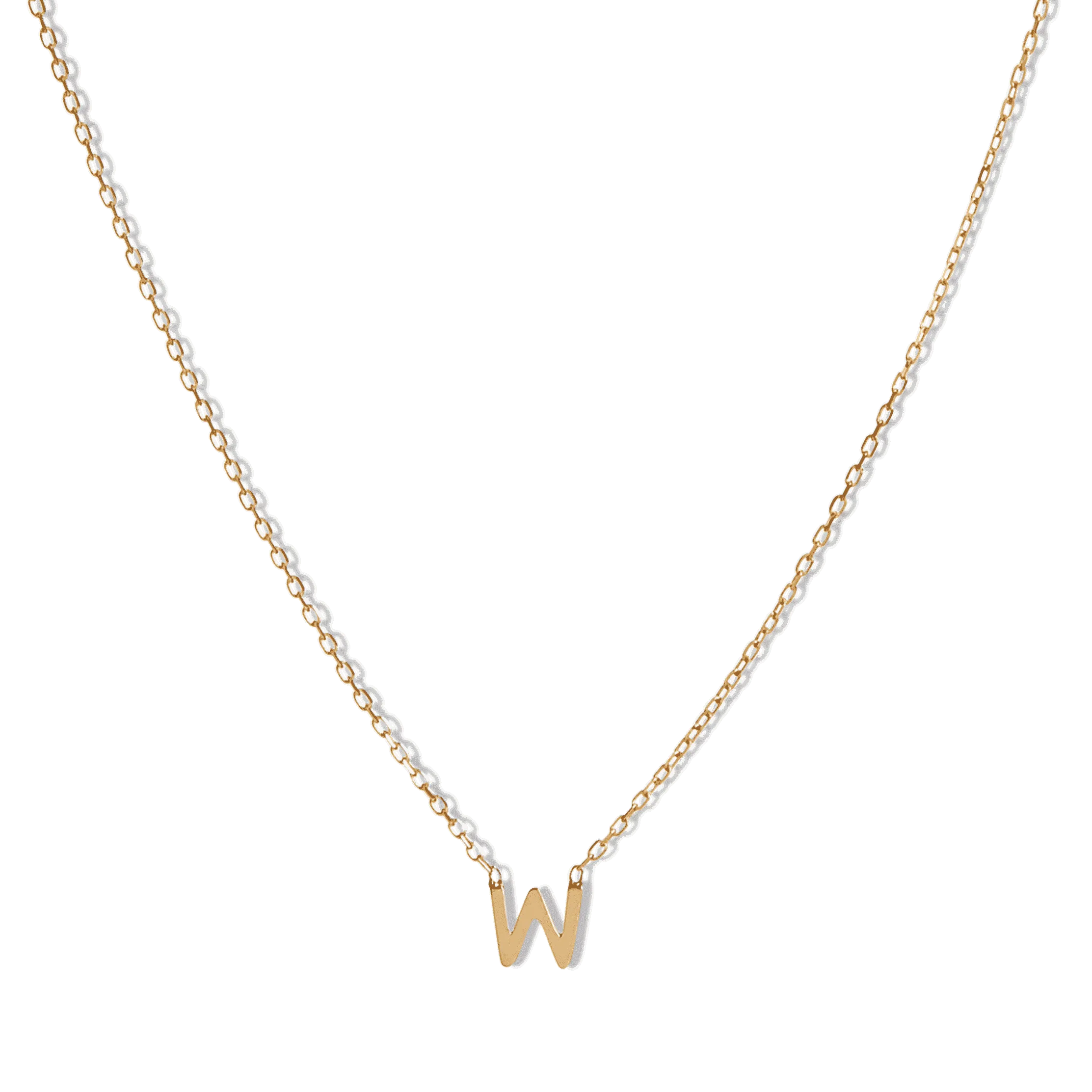14k Initial Necklace