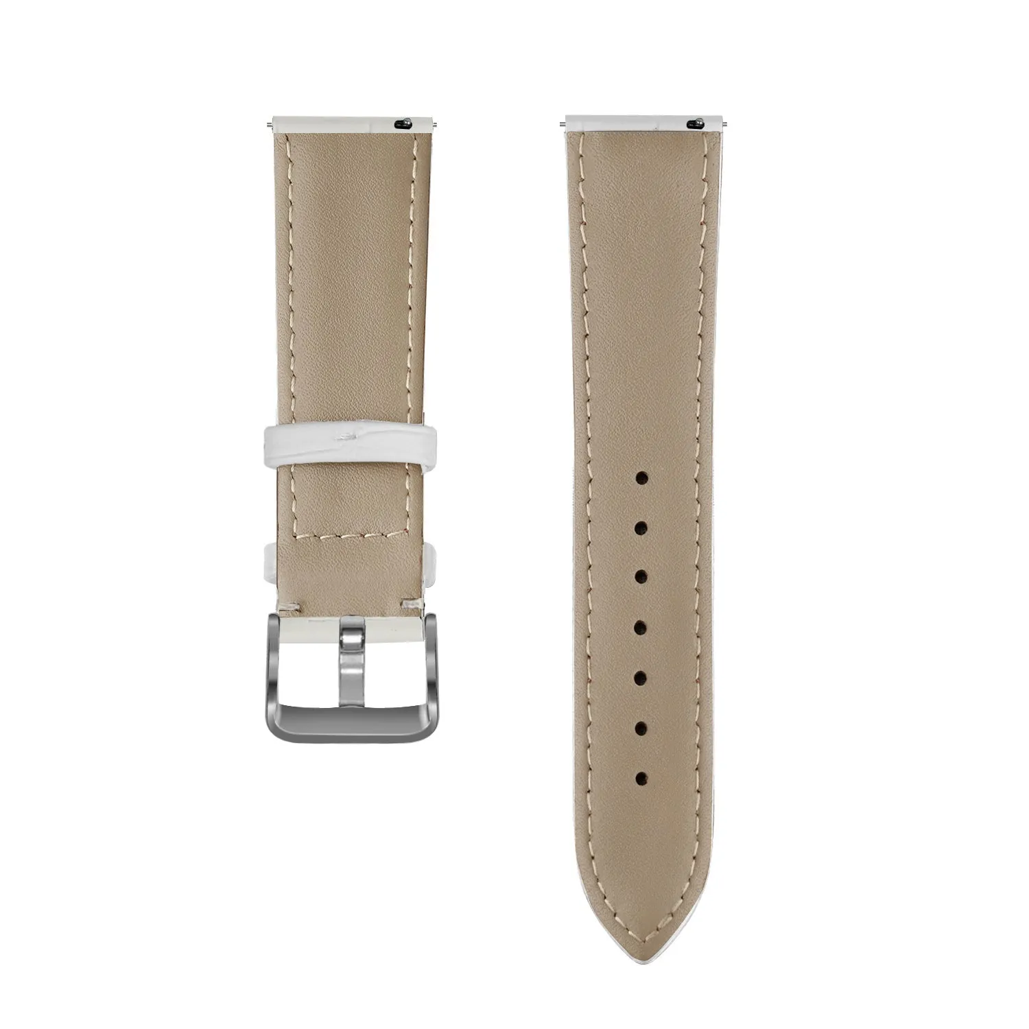 Amazfit GTS 2 Leather Strap Crocodile Grain (White)