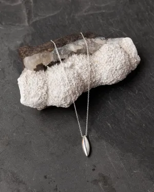 Another Feather Small Ore Drop Necklace, Silver