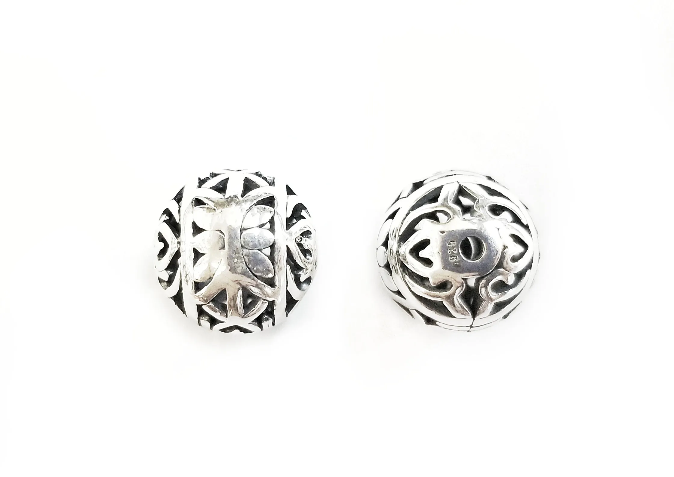 Bead, Sterling Silver, 10mm | 通花銀珠, 10mm