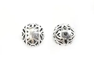 Bead, Sterling Silver, 10mm | 通花銀珠, 10mm