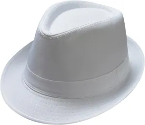 Classic Vintage Structured Fedoras Hats Short Brim Fedora Panama Jazz Hat for Men Women Summer Outdoor Beach Sun Cap