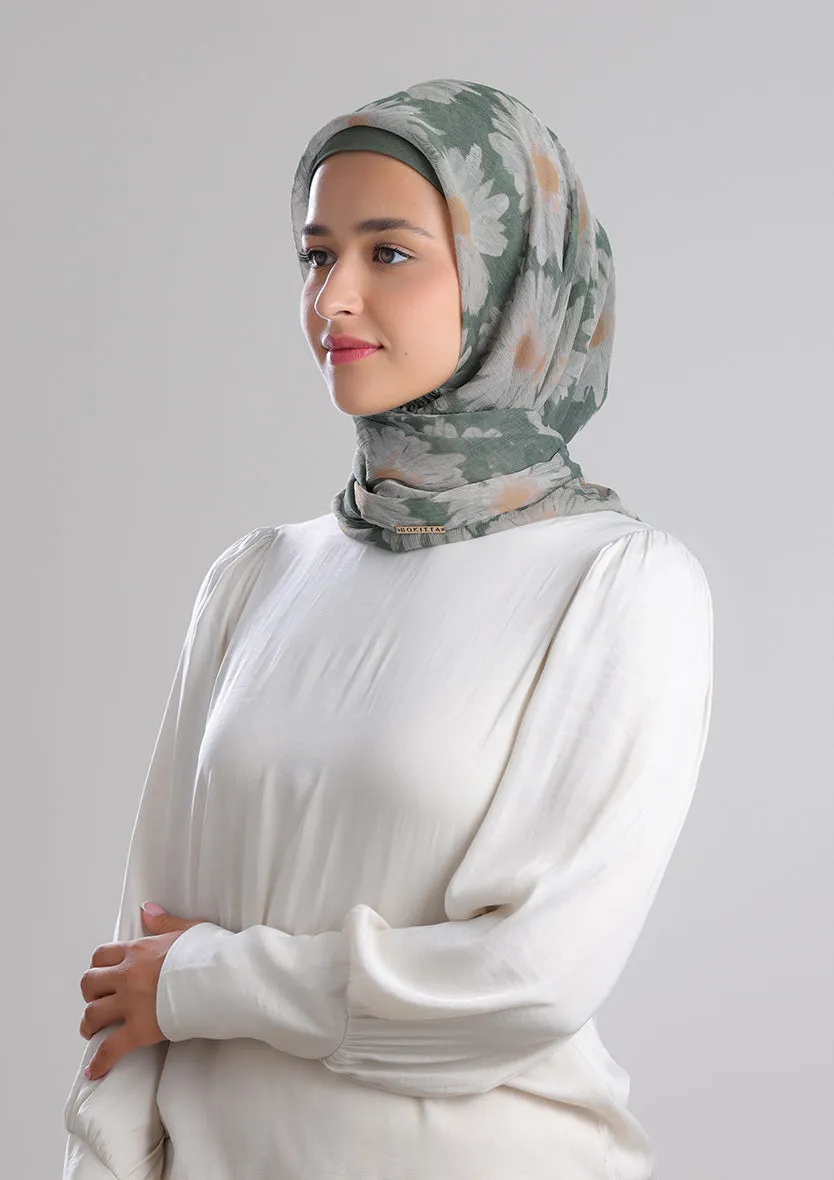Daisyland -Printed Crinkled Chiffon