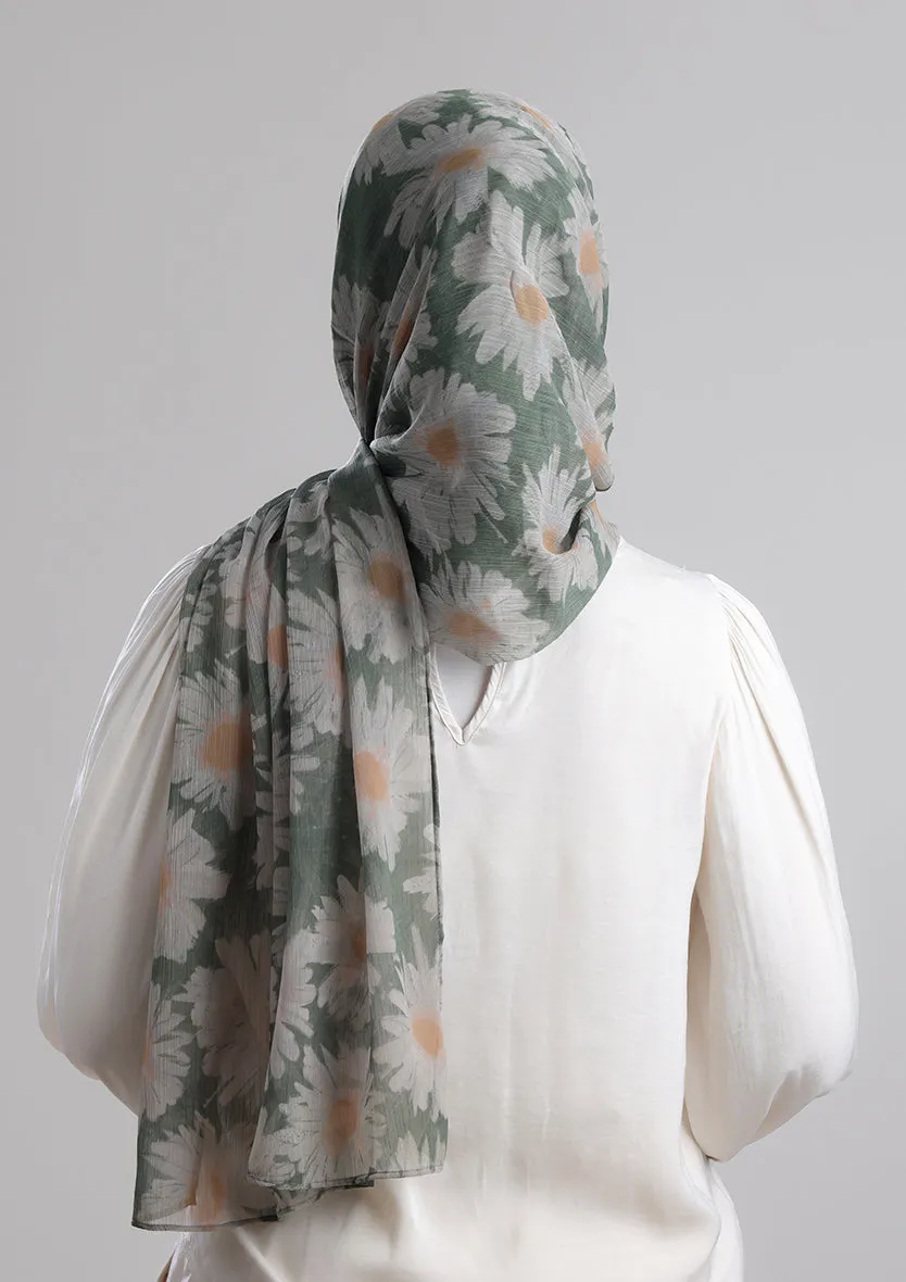 Daisyland -Printed Crinkled Chiffon