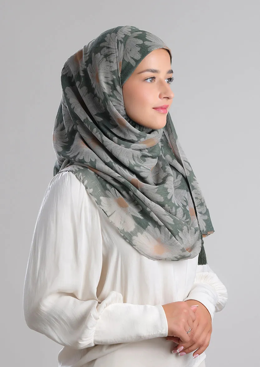 Daisyland -Printed Crinkled Chiffon