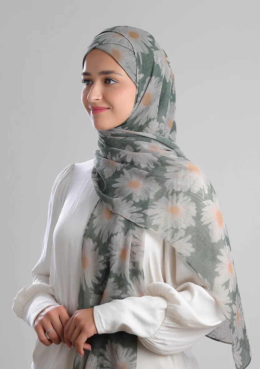 Daisyland -Printed Crinkled Chiffon