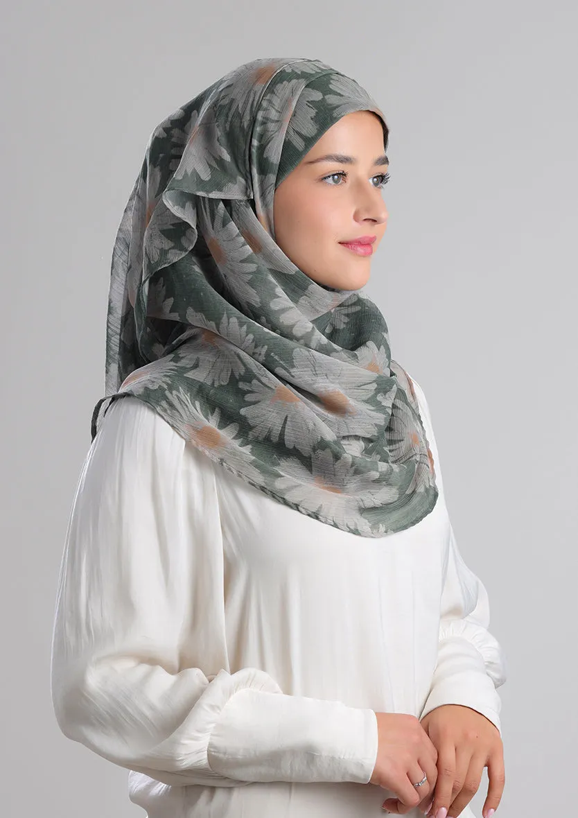 Daisyland -Printed Crinkled Chiffon
