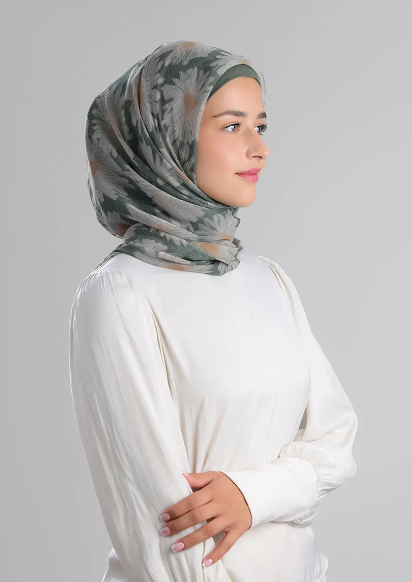 Daisyland -Printed Crinkled Chiffon