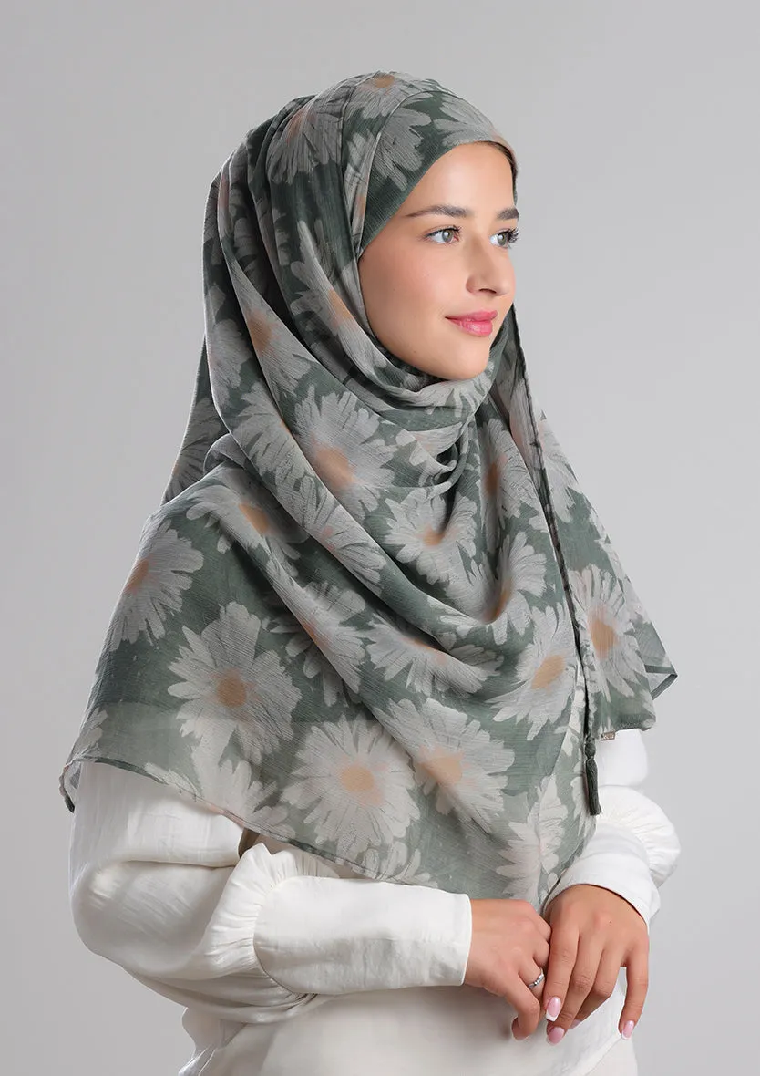 Daisyland -Printed Crinkled Chiffon
