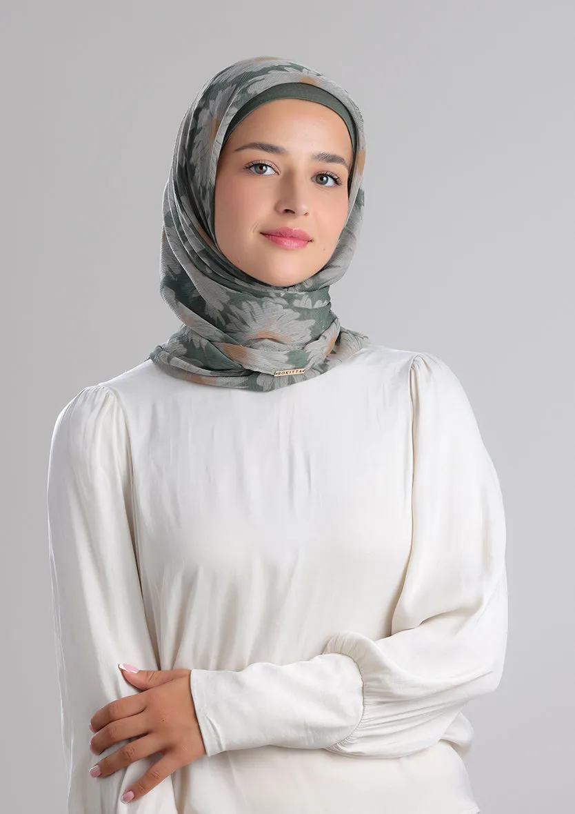 Daisyland -Printed Crinkled Chiffon