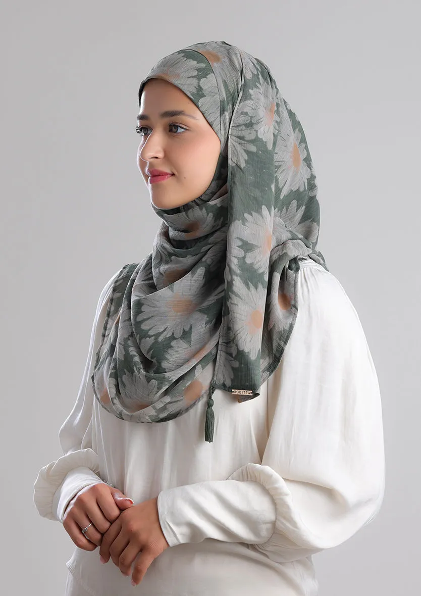 Daisyland -Printed Crinkled Chiffon
