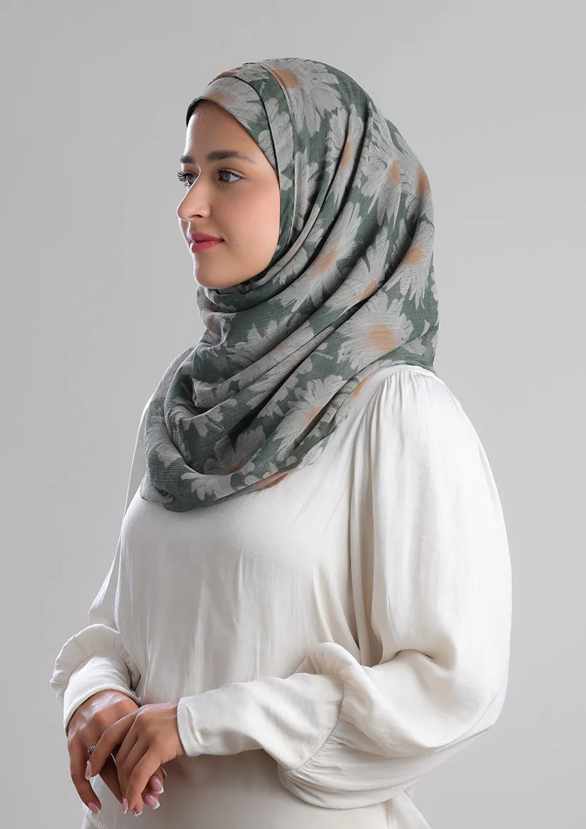 Daisyland -Printed Crinkled Chiffon