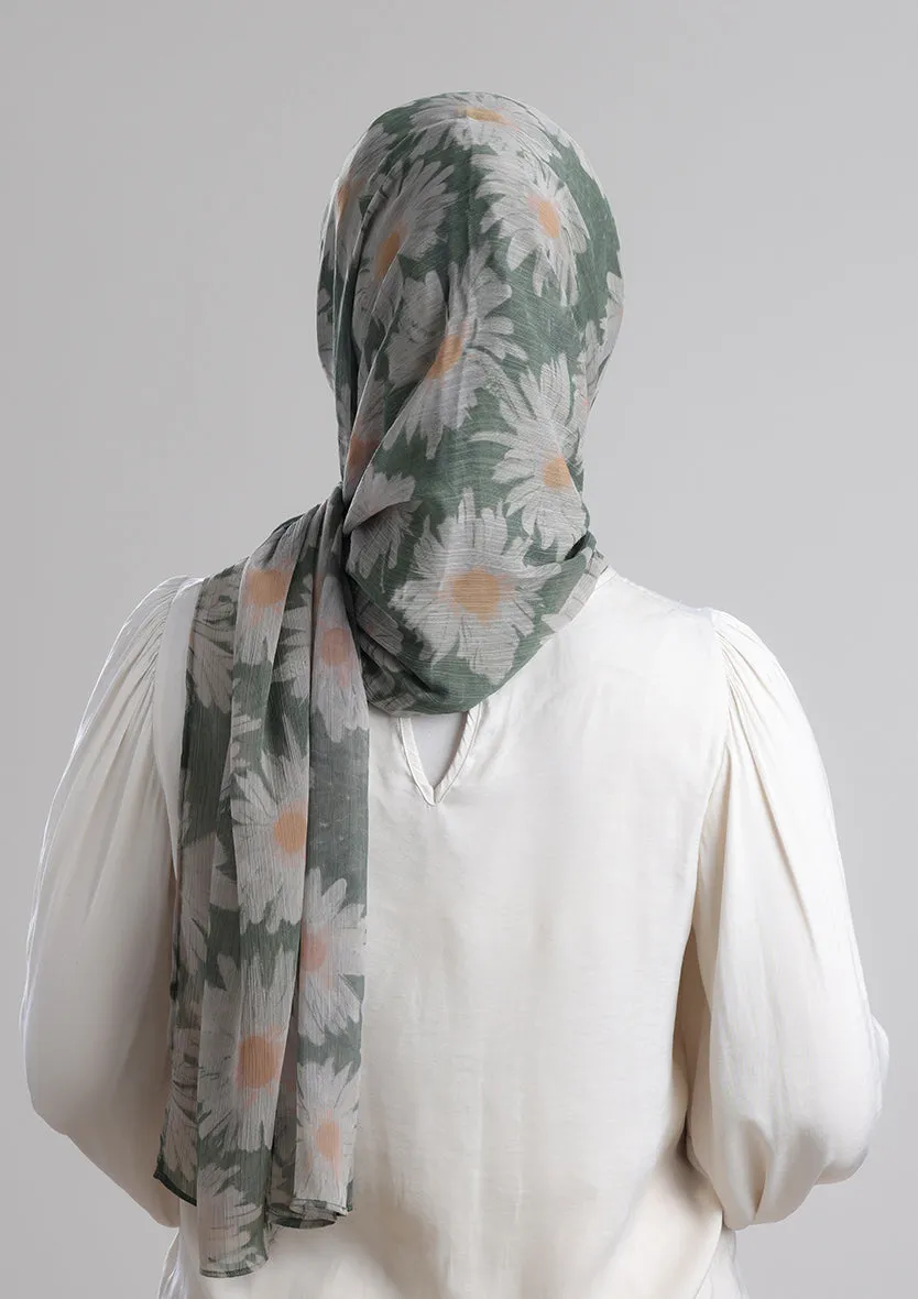 Daisyland -Printed Crinkled Chiffon