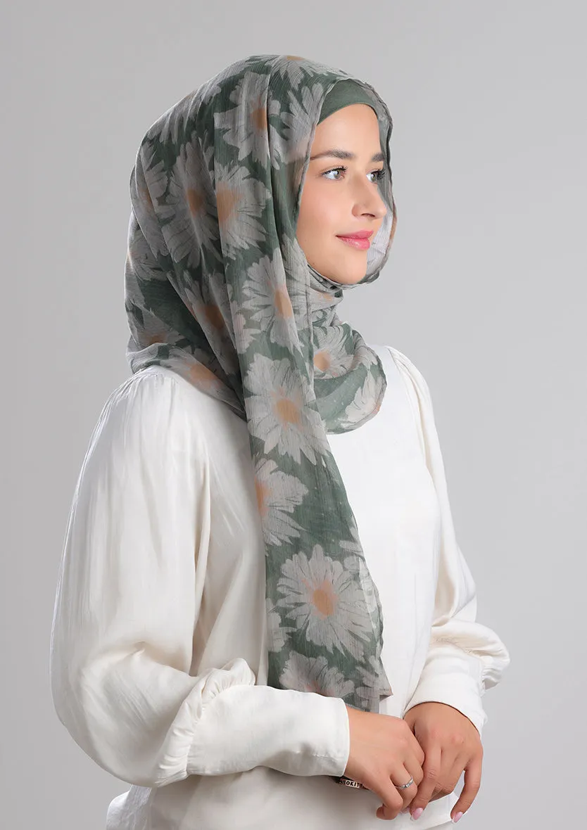 Daisyland -Printed Crinkled Chiffon