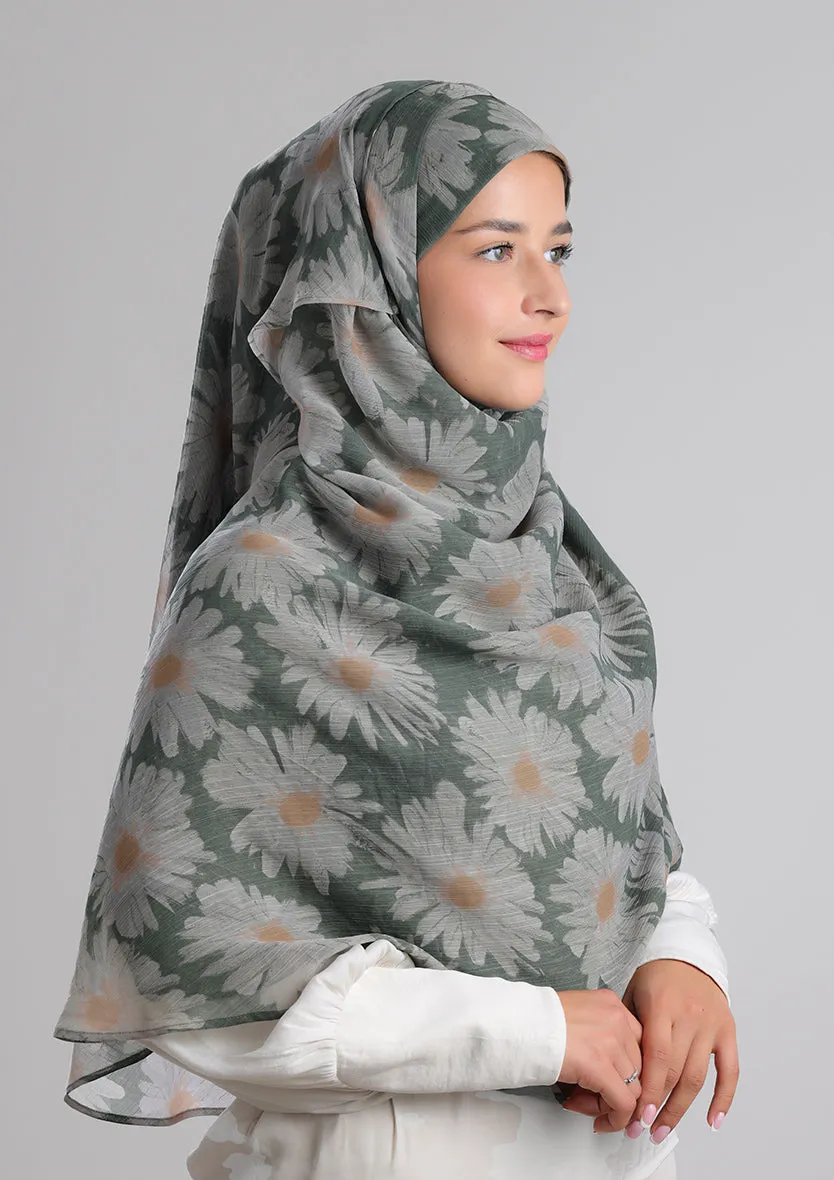 Daisyland -Printed Crinkled Chiffon