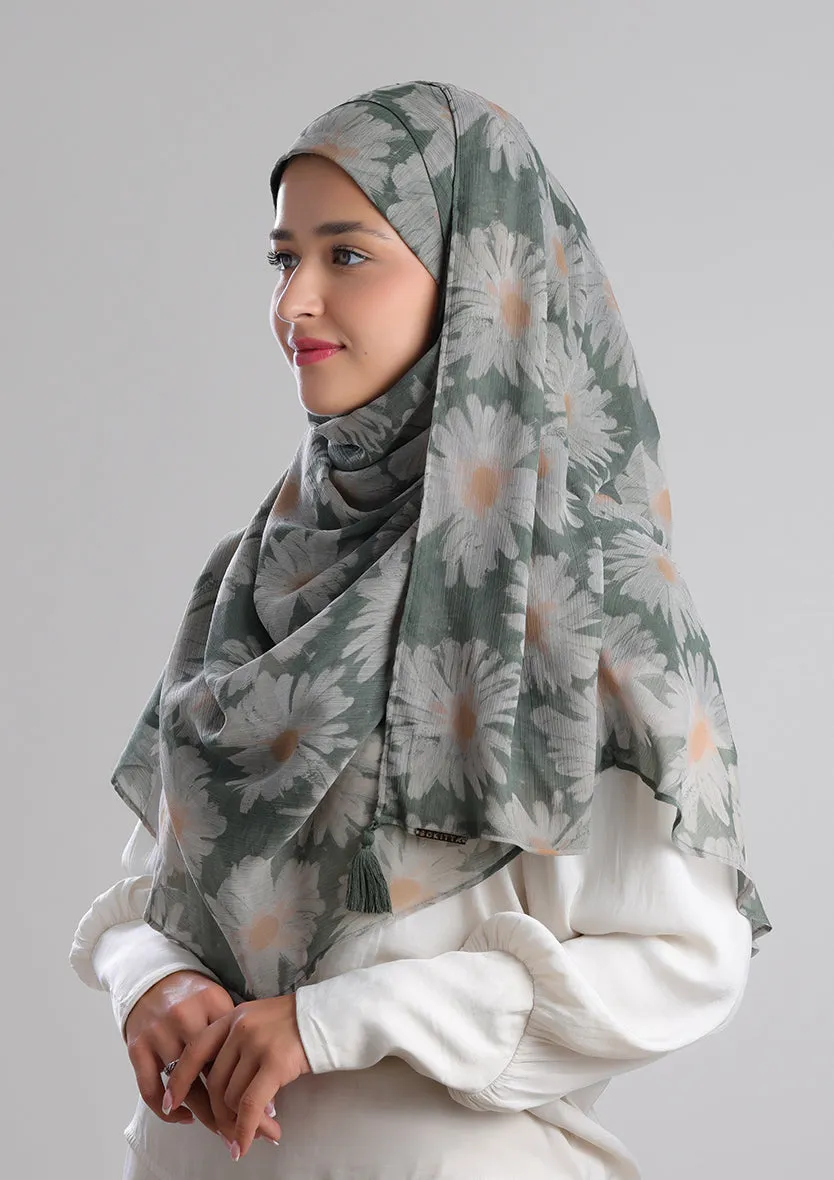 Daisyland -Printed Crinkled Chiffon