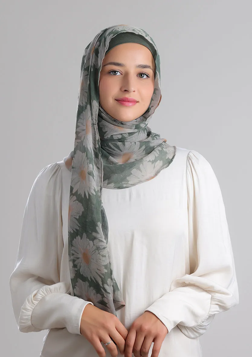Daisyland -Printed Crinkled Chiffon