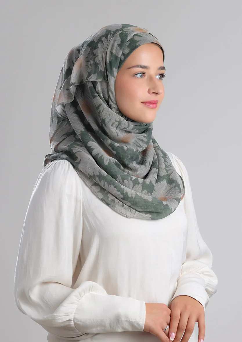 Daisyland -Printed Crinkled Chiffon