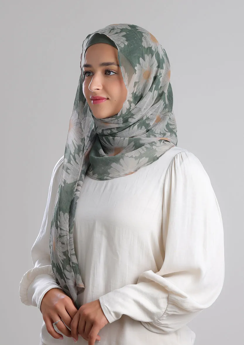 Daisyland -Printed Crinkled Chiffon