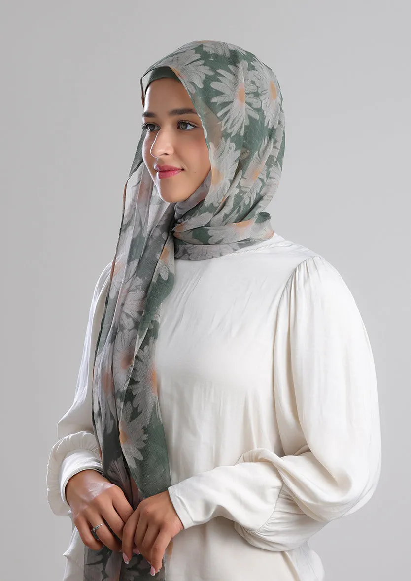 Daisyland -Printed Crinkled Chiffon