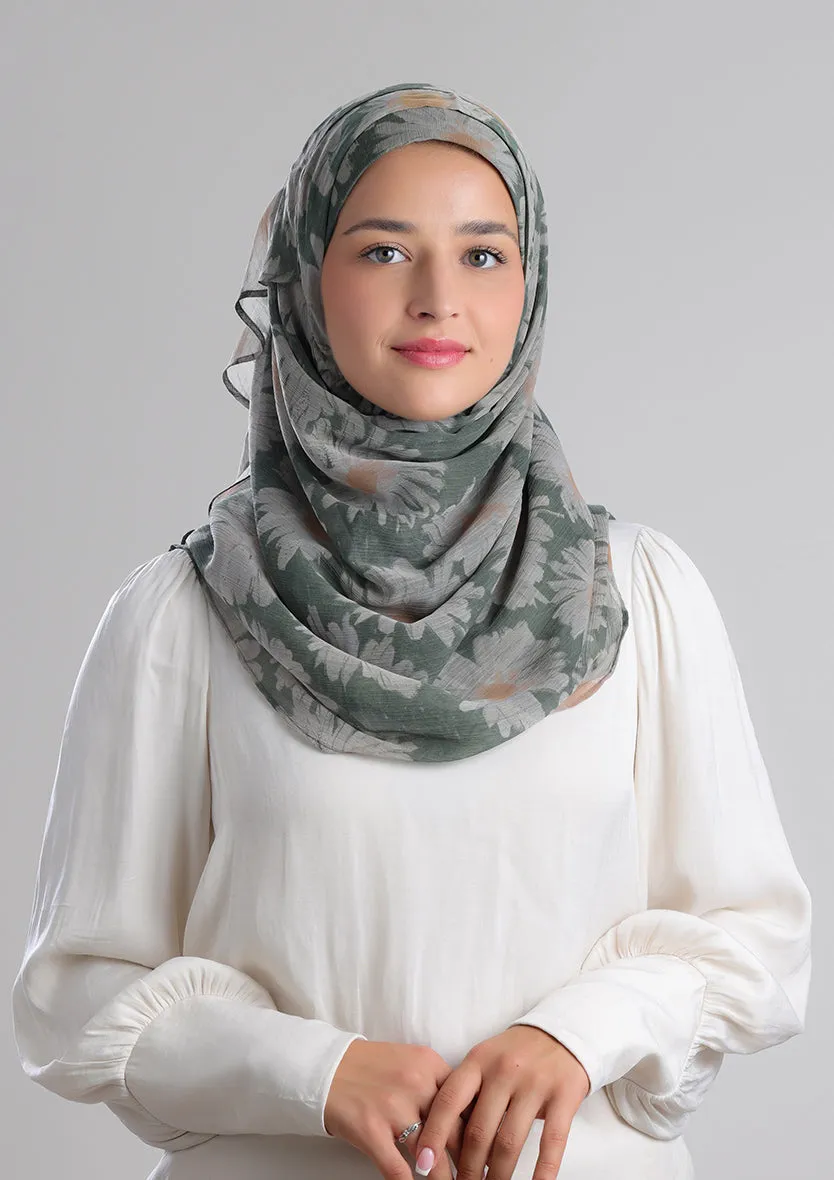 Daisyland -Printed Crinkled Chiffon