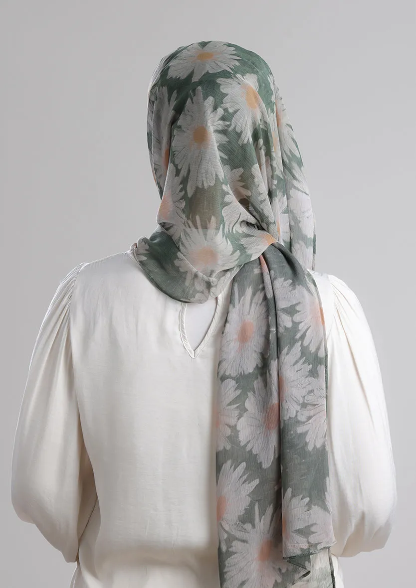 Daisyland -Printed Crinkled Chiffon