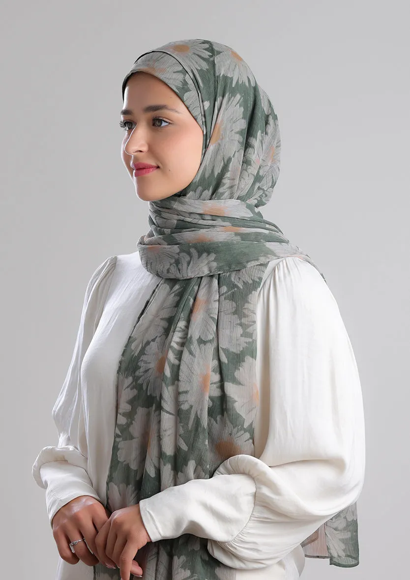 Daisyland -Printed Crinkled Chiffon