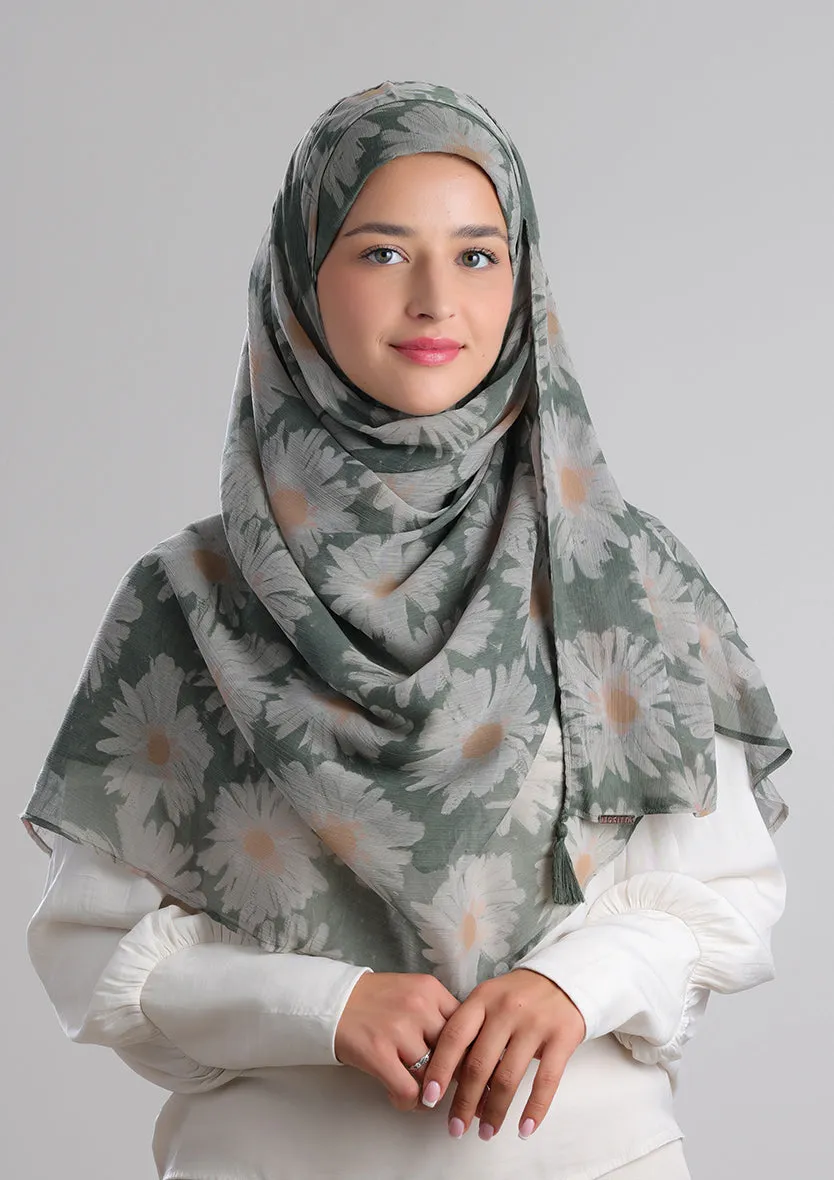 Daisyland -Printed Crinkled Chiffon