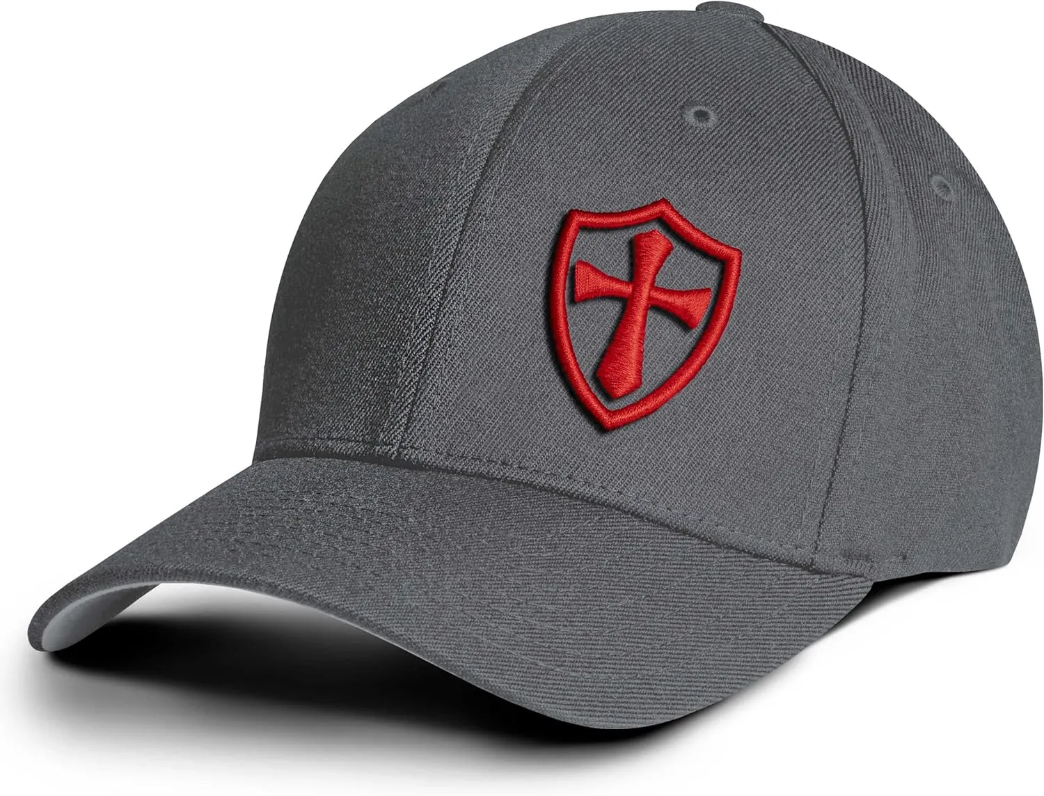 Dion Wear Crusader Baseball Cap for Men, Mid Profile Stretch Fitted