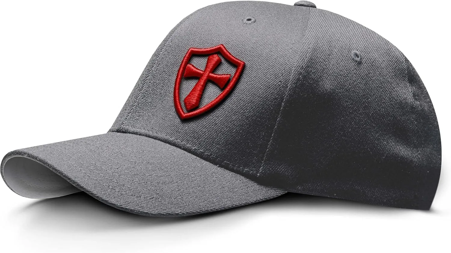 Dion Wear Crusader Baseball Cap for Men, Mid Profile Stretch Fitted