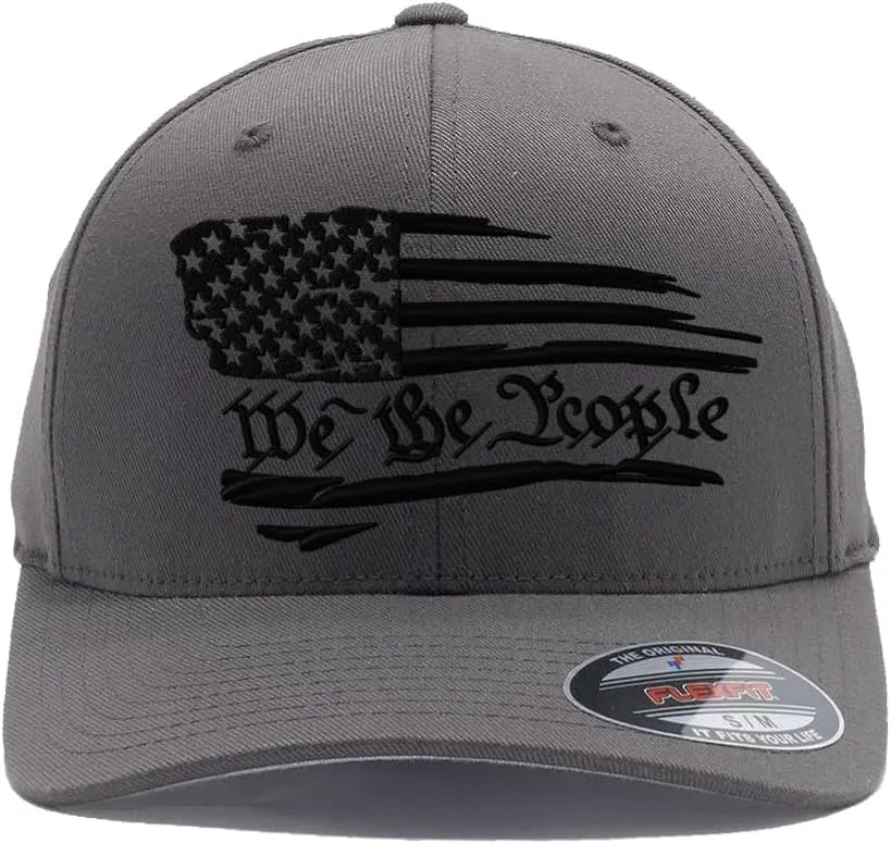 Flex Baseball 2A 1791 and We The People - Protect The 2nd Amendment hat- Custom Embroidered Flex Fitted Baseball Cap