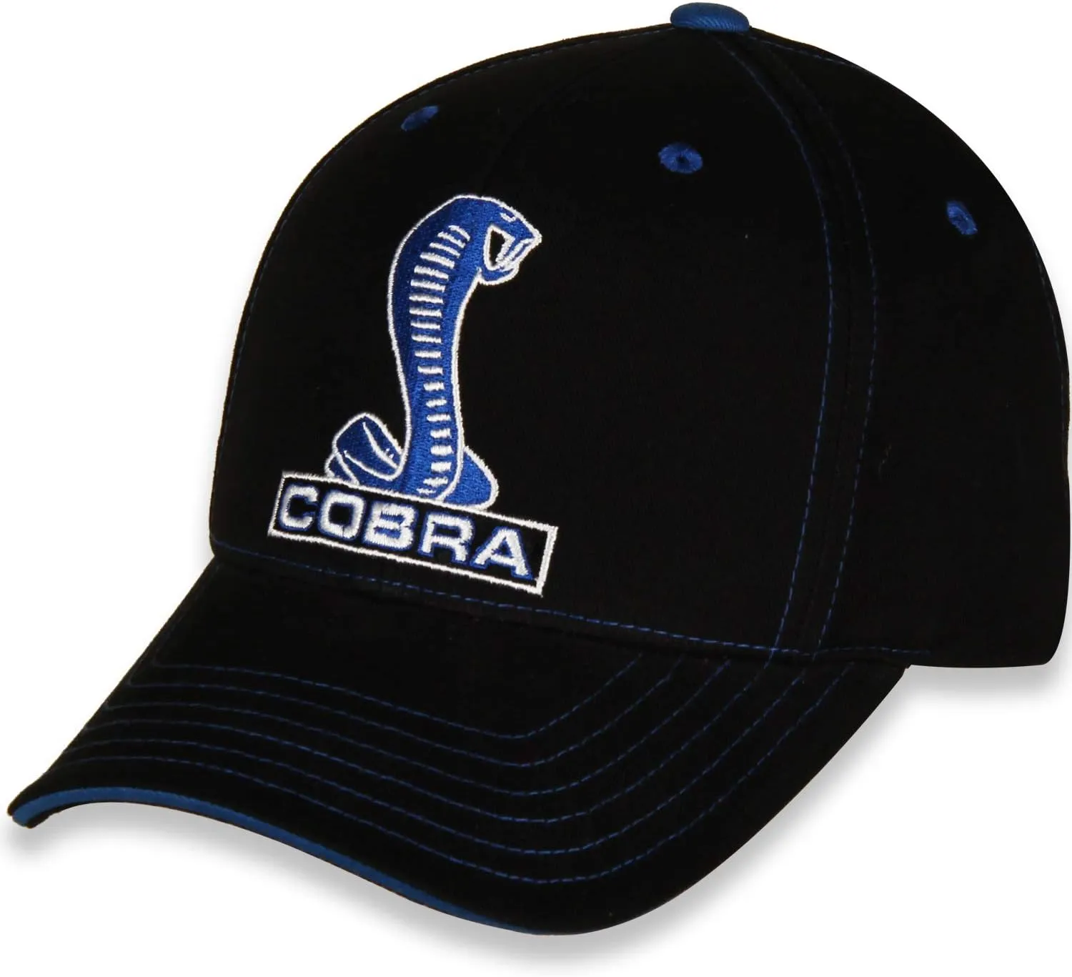 Ford Mustang Cobra Black and Blue Cotton Hat