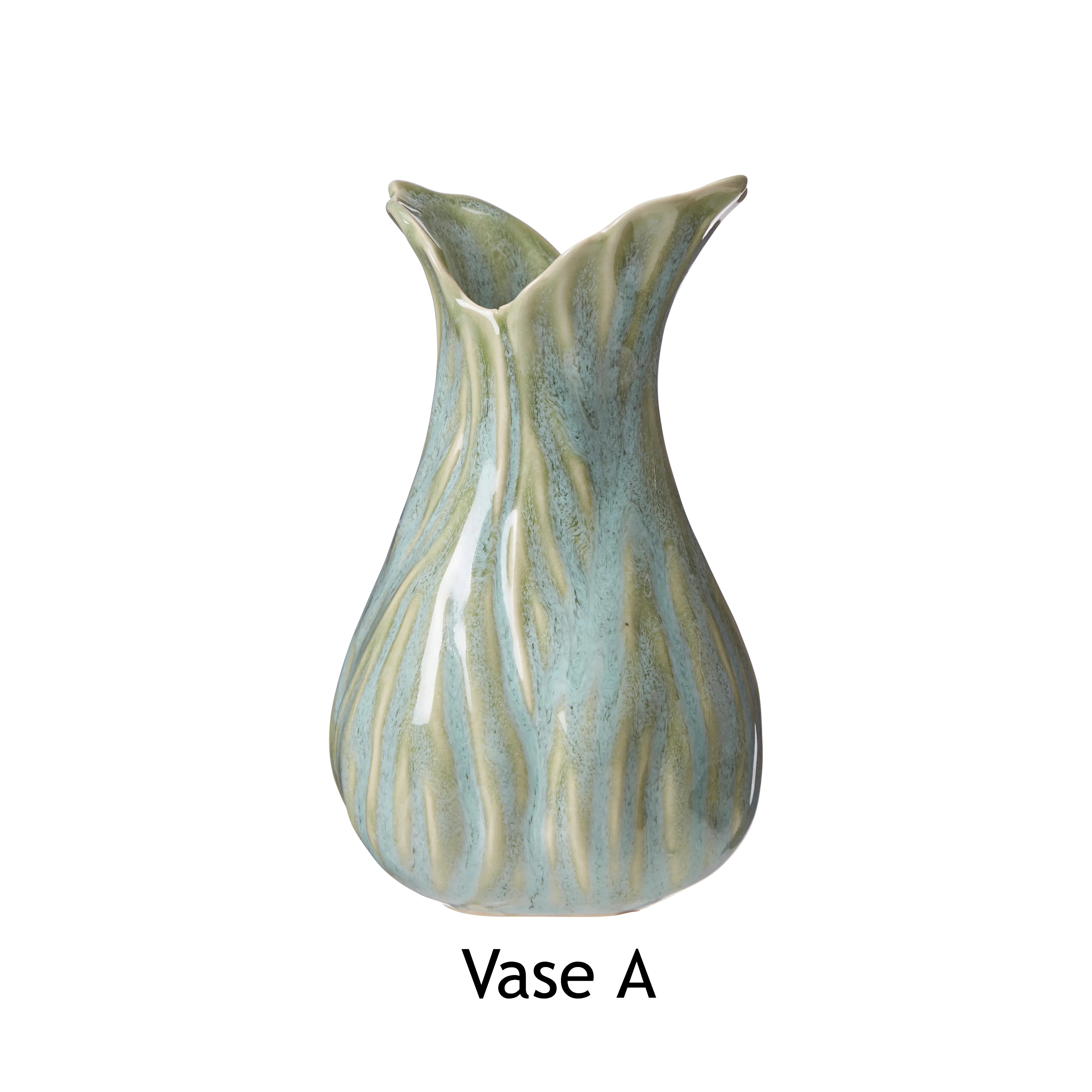 Mini Stoneware Bud Vase - Various Styles - Green