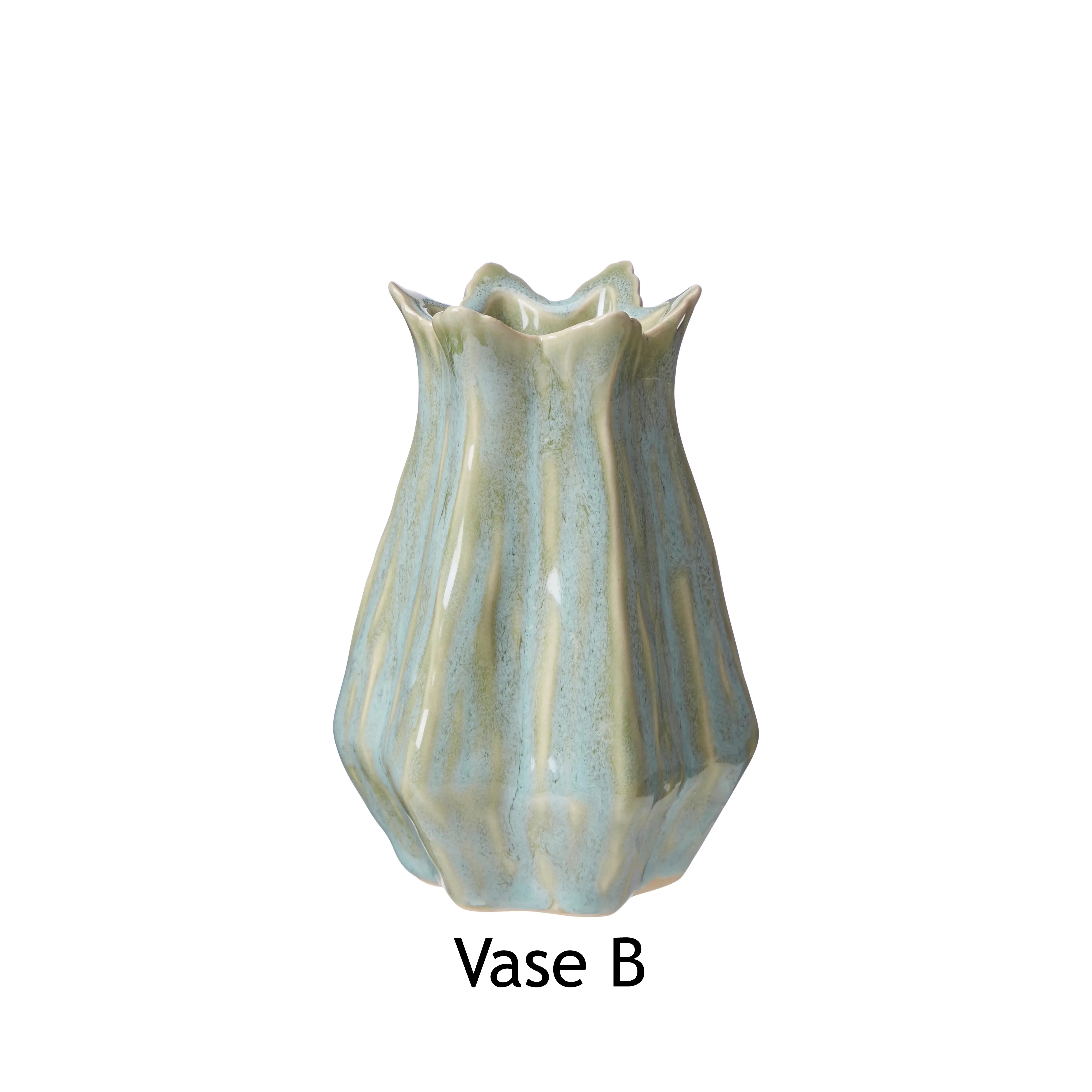 Mini Stoneware Bud Vase - Various Styles - Green