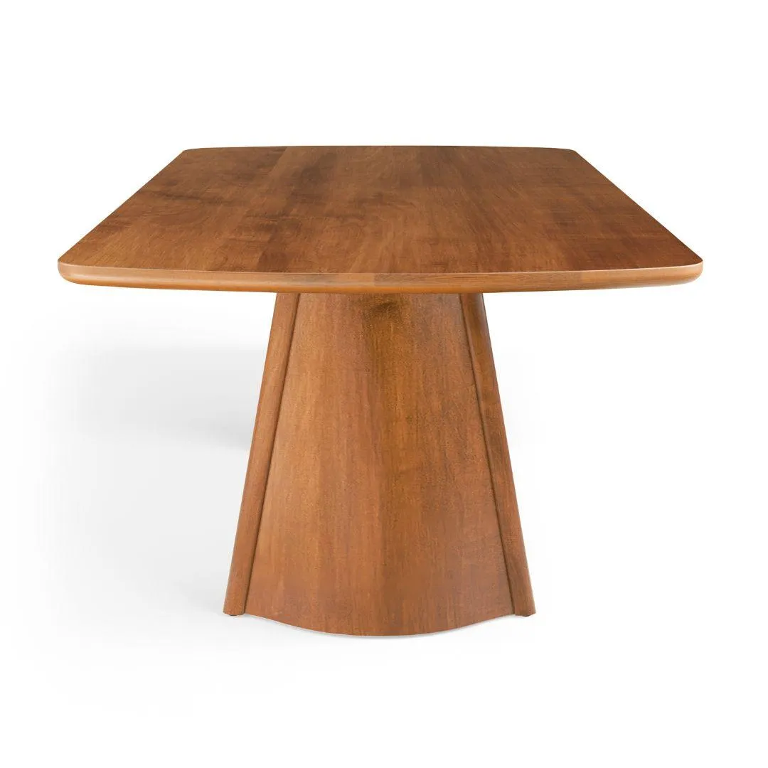 Modern Curved Slab Leg Dining Table