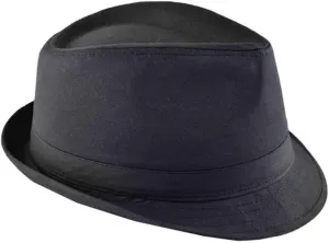 Nayt Men's Classic Solid Plain Fedora Black Small/Medium-58cm (7~71/4)