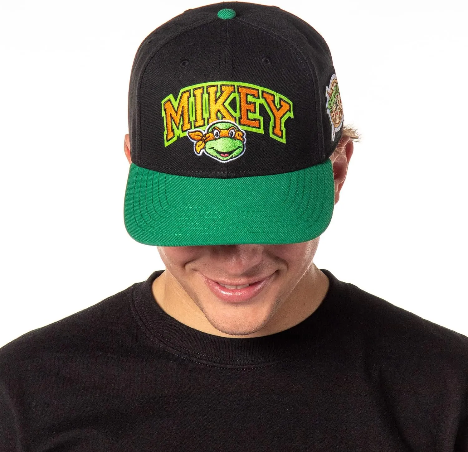 Nickelodeon Mens' Teenage Mutant Ninja Turtles Embroidered Classic Precurve Snapback Hat
