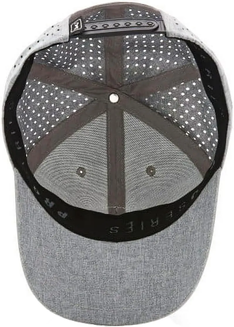PGA TOUR Mens Heather Performance Golf Cap with Sun Protection and Moisture-Wicking Fabric
