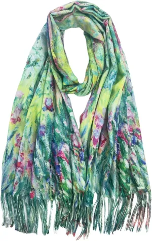 Soft Cashmere Feel Scarf Elegant Large Winter Warm Scarves Shawl Wrap Gifts Monet Klimt Van Gogh's Art Printed