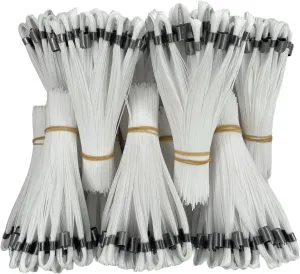 Stake Chaser Ground Marking Whiskers White 6 Inch 500-Count (Flags only, no Nails) for Survey, Landscape Design, Construction Markers, Property Line Markers, Trail Markers