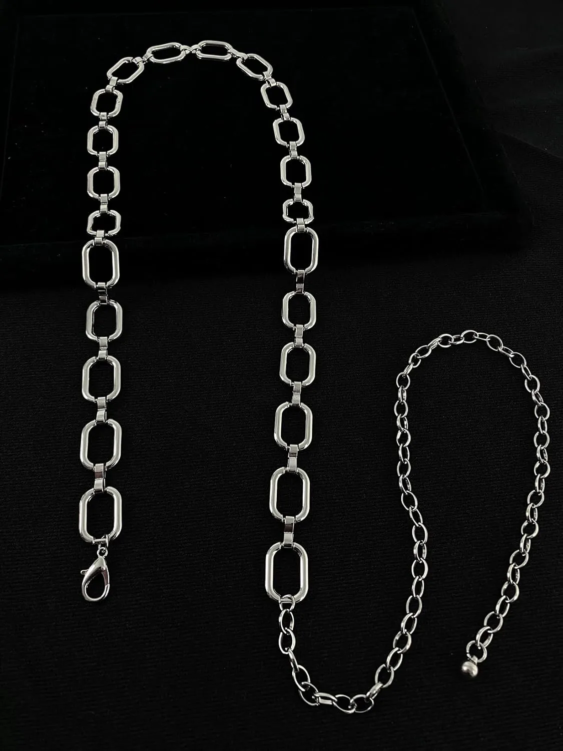 TOPACC Metal Link Chain Belt for Women Waist Chains Chunky Thick Chain Belt for Dresses Jeans