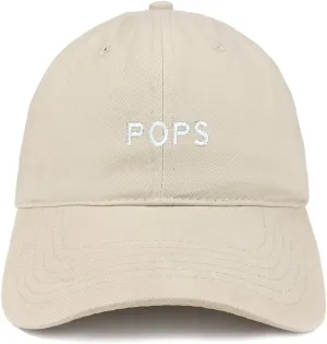 Trendy Apparel Shop Pops Embroidered Cap Premium Cotton Dad Hat