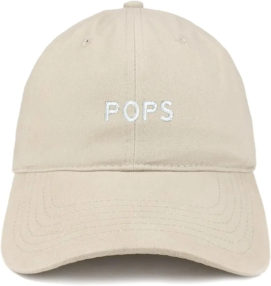 Trendy Apparel Shop Pops Embroidered Cap Premium Cotton Dad Hat